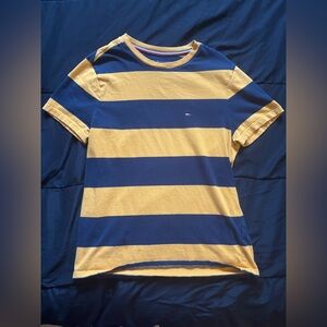 ⚠️ *free w/ purchase* - tommy hilfiger blue and yellow striped tee (see desc)